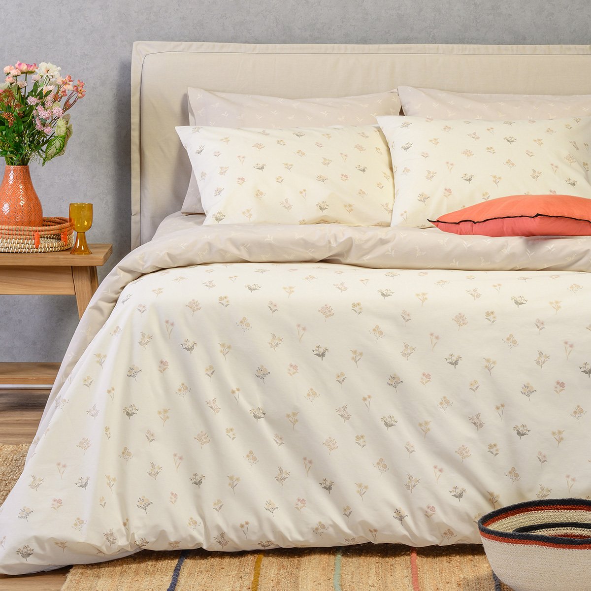 Παπλωματοθήκη Μονή (165x245) 2 Όψεων Melinen Ultra Line Melinen Spring Beige
