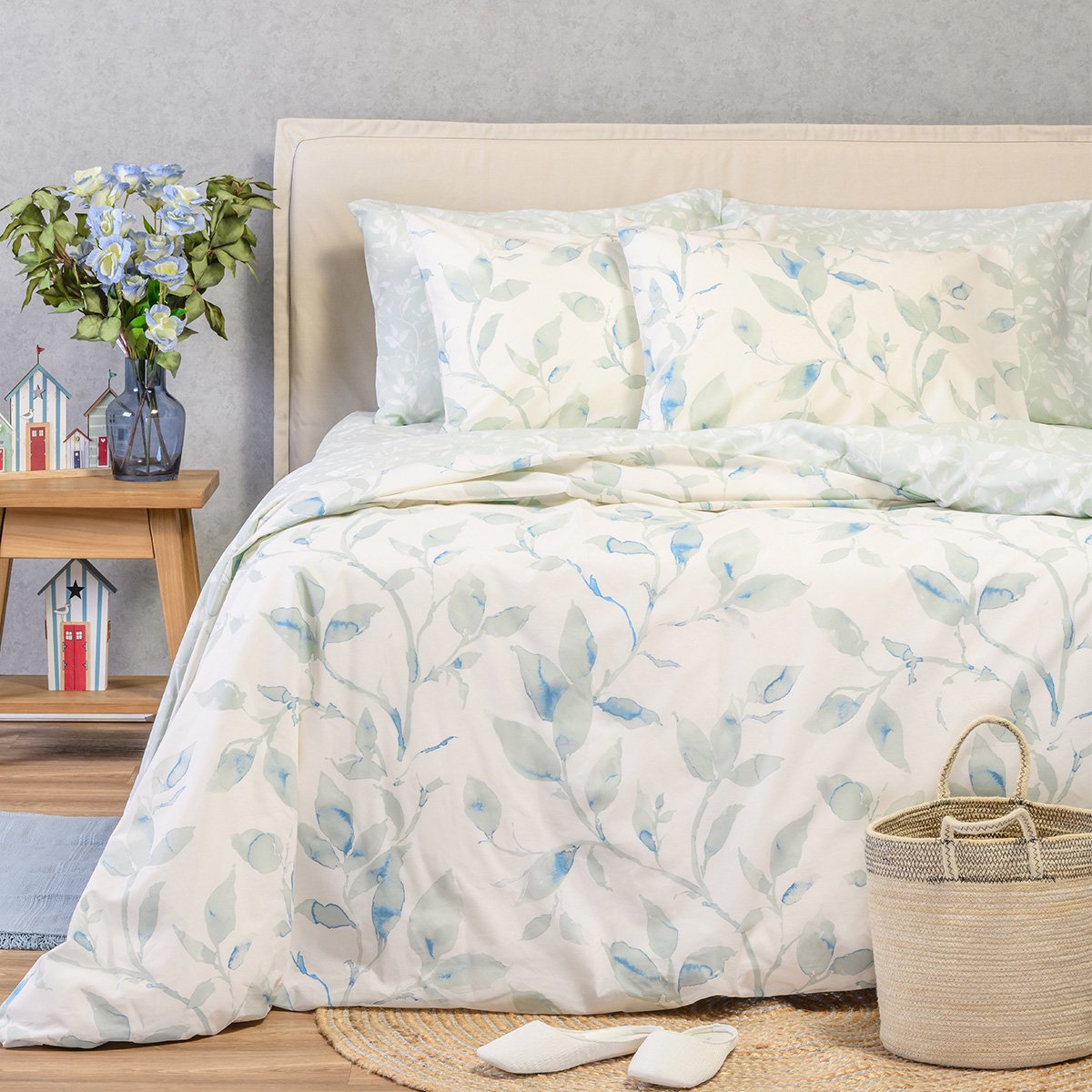 Παπλωματοθήκη Μονή (165x245) 2 Όψεων Melinen Ultra Line Melinen Pearl Blue