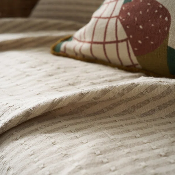 Ριχτάρι Καναπέ Τριθέσιου (180x310) Gofis Home Elysia Silver Hemp Beige 531/06