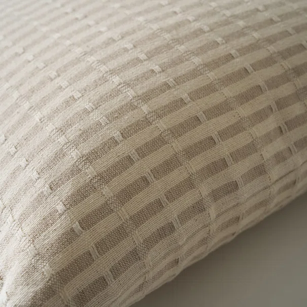 Διακοσμητική Μαξιλαροθήκη (43x43) Gofis Home Elysia Silver Hemp Beige 531/06