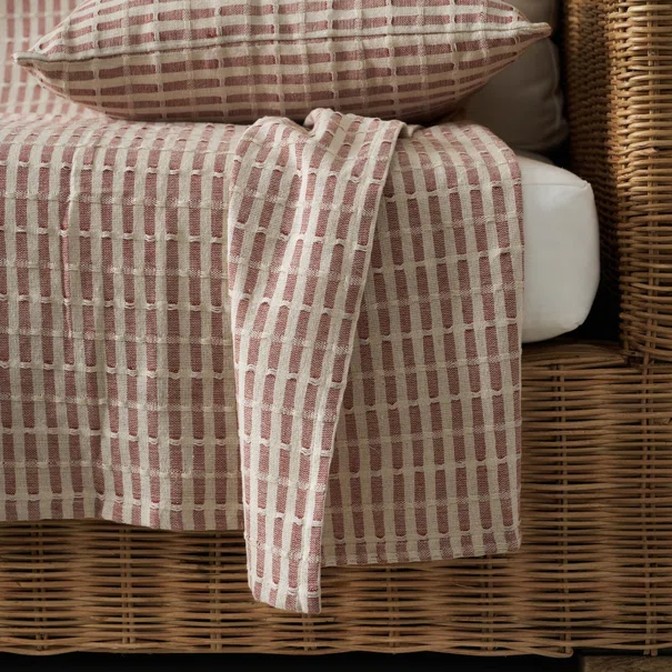 Ριχτάρι Καναπέ Τριθέσιου (180x310) Gofis Home Elysia Silver Dusty Rust 531/02