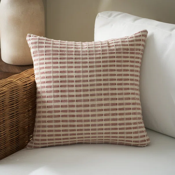 Διακοσμητική Μαξιλαροθήκη (43x43) Gofis Home Elysia Silver Dusty Rust 531/02