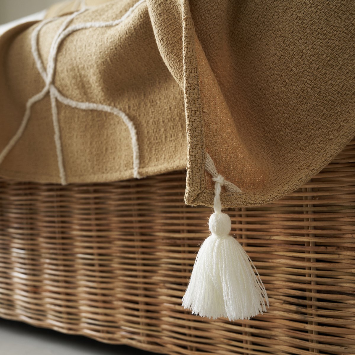 Διακοσμητικό Ριχτάρι (140X180) Gofis Home Elowen Warm Beige 505 06 Λευκά Είδη Σαλονιού Ριχτάρια Καναπέ Καλοκαιρινά All Season Spitishop