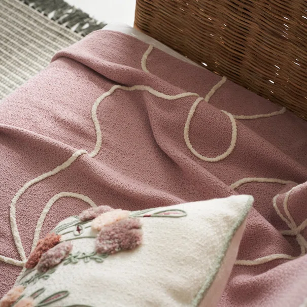 Διακοσμητικό Ριχτάρι (140x180) Gofis Home Elowen Magnolia Rose 505/17