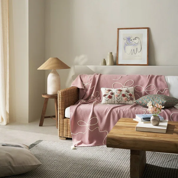 Διακοσμητικό Ριχτάρι (140x180) Gofis Home Elowen Magnolia Rose 505/17