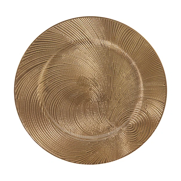 Πιατέλα Διακόσμησης (Φ33) K-M Swirl Gold AKX200760