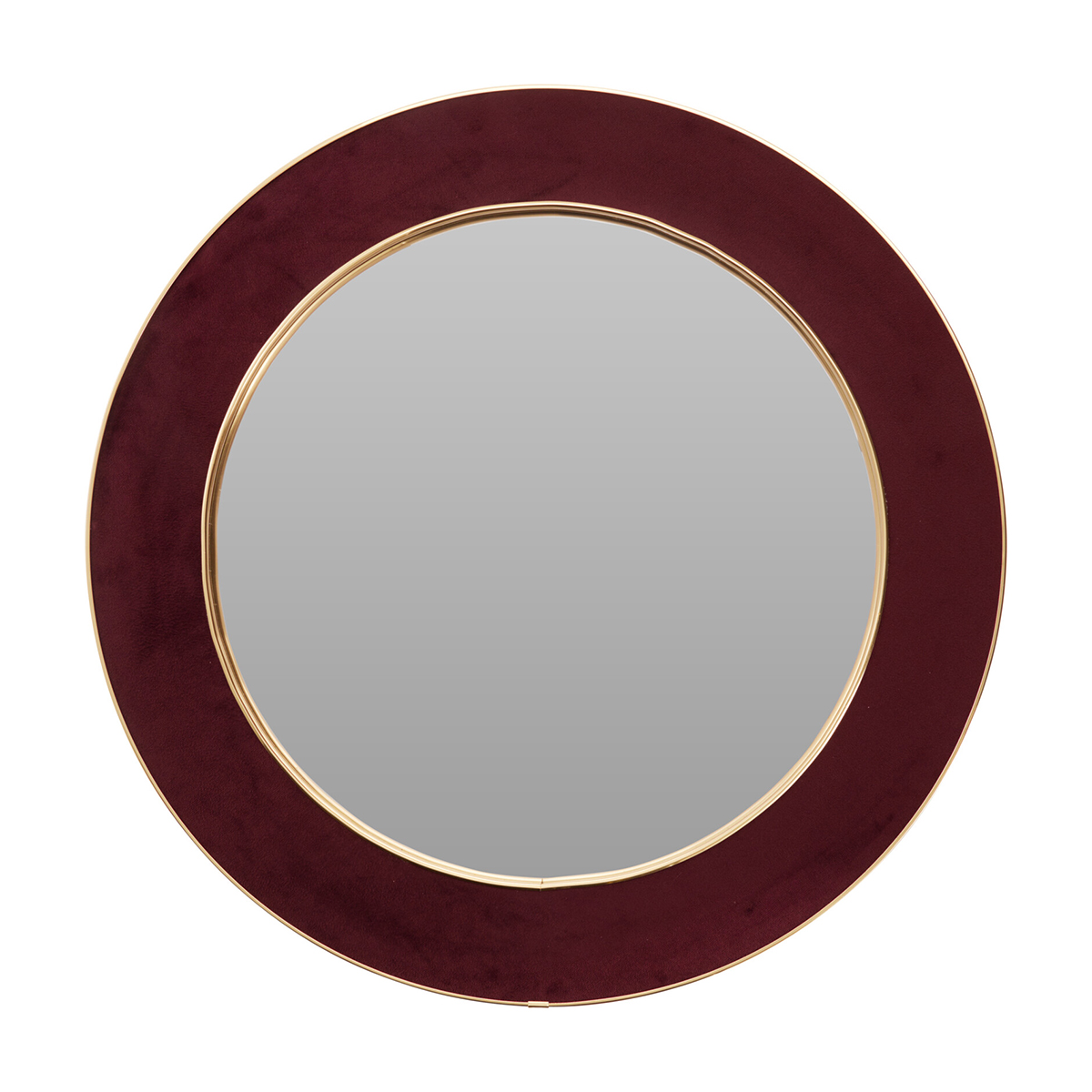 Διακοσμητικος Καθρέφτης Τοίχου (Φ60) K-M Burgundy FL2800530