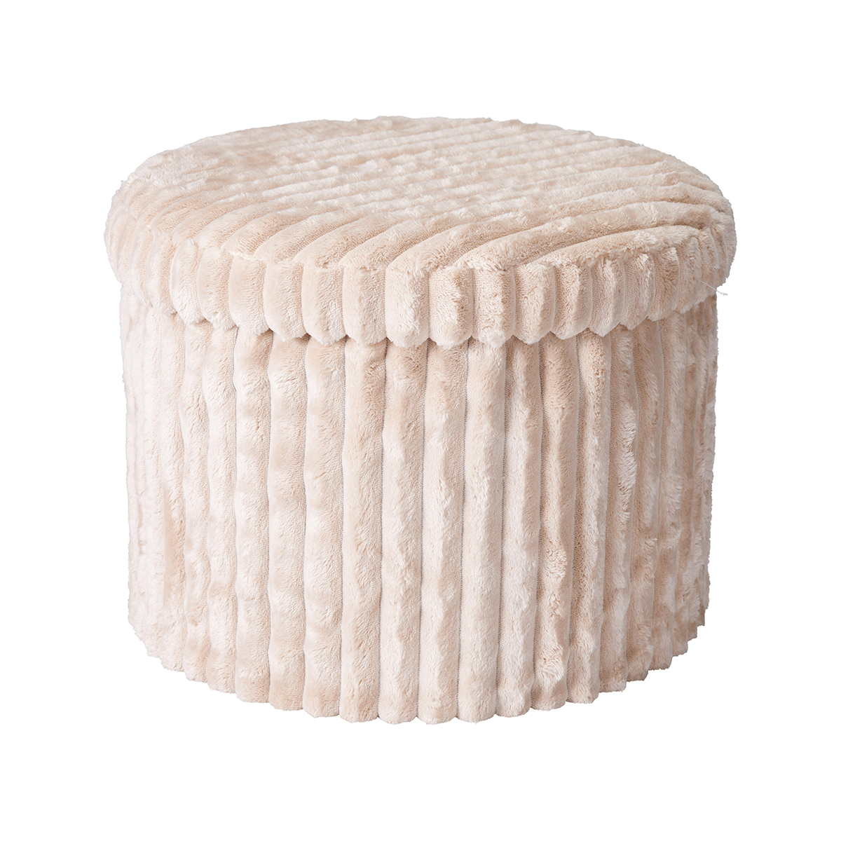 Σκαμπό Με Αποθηκευτικό Χώρο (Φ43x32.5) K-M Beige AAE447790