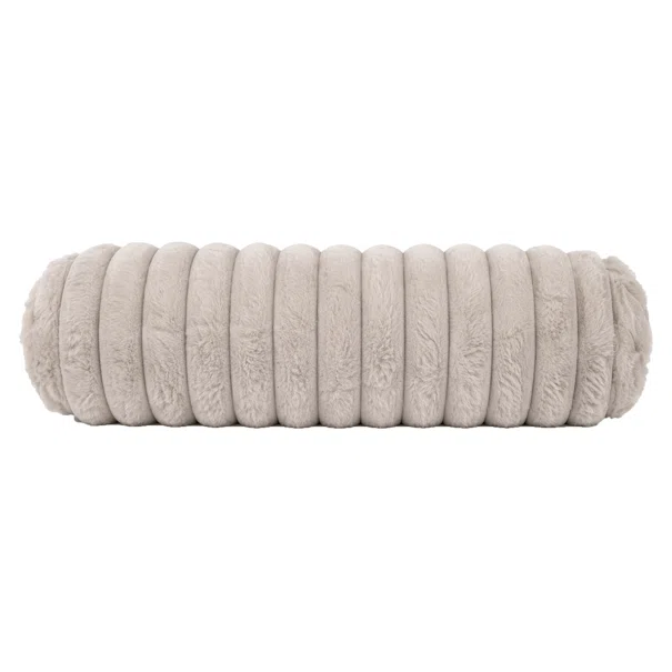 Διακοσμητικό Μαξιλάρι Γούνινο (Φ15x42) K-M Taupe AAE825010