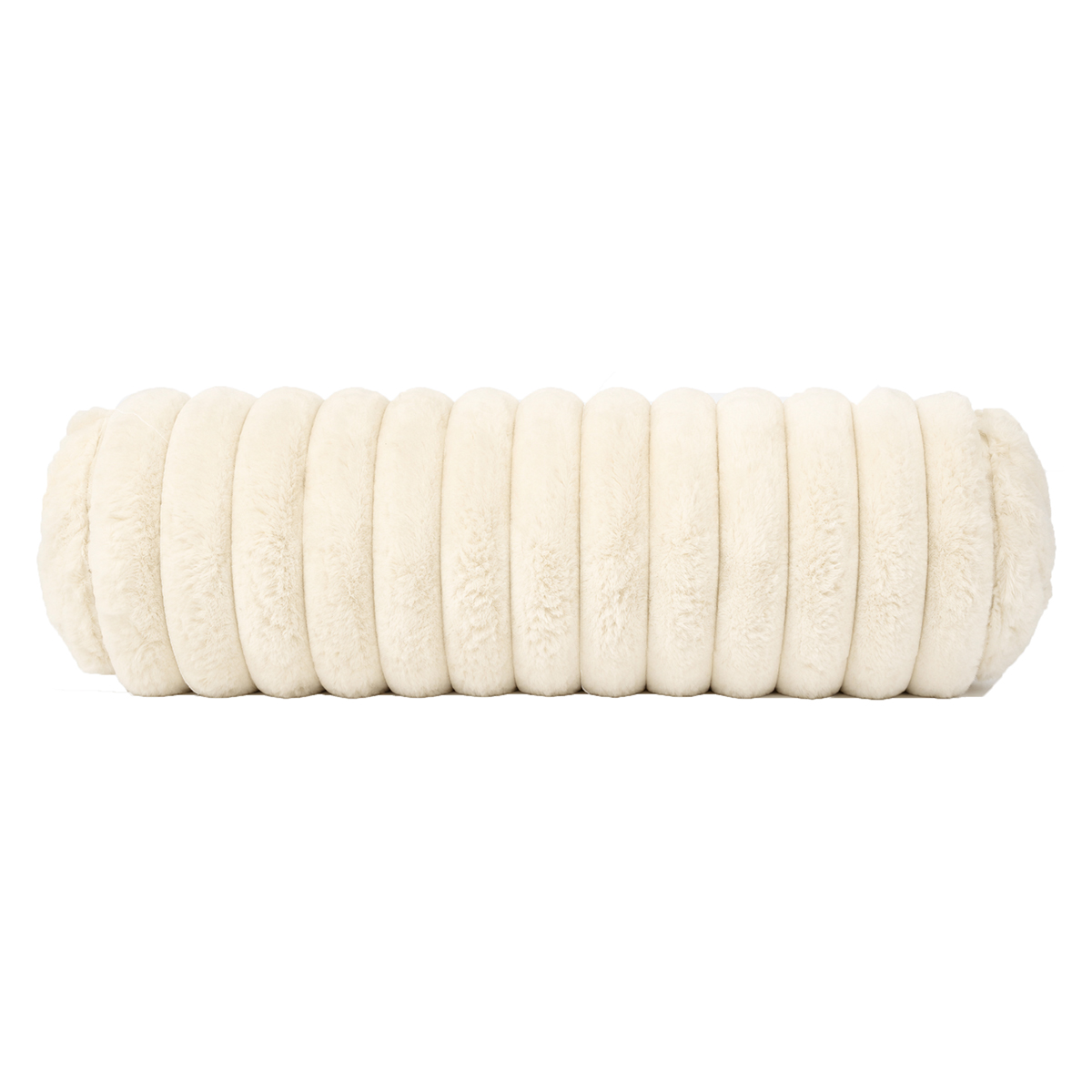 Διακοσμητικό Μαξιλάρι Γούνινο (Φ15x42) K-M Beige AAE825010