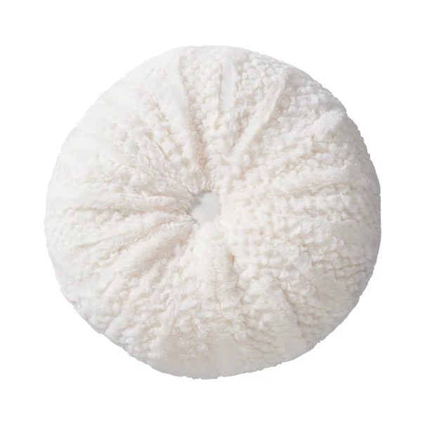 Διακοσμητικό Μαξιλάρι Γούνινο (Φ35) K-M Off White AAE825320
