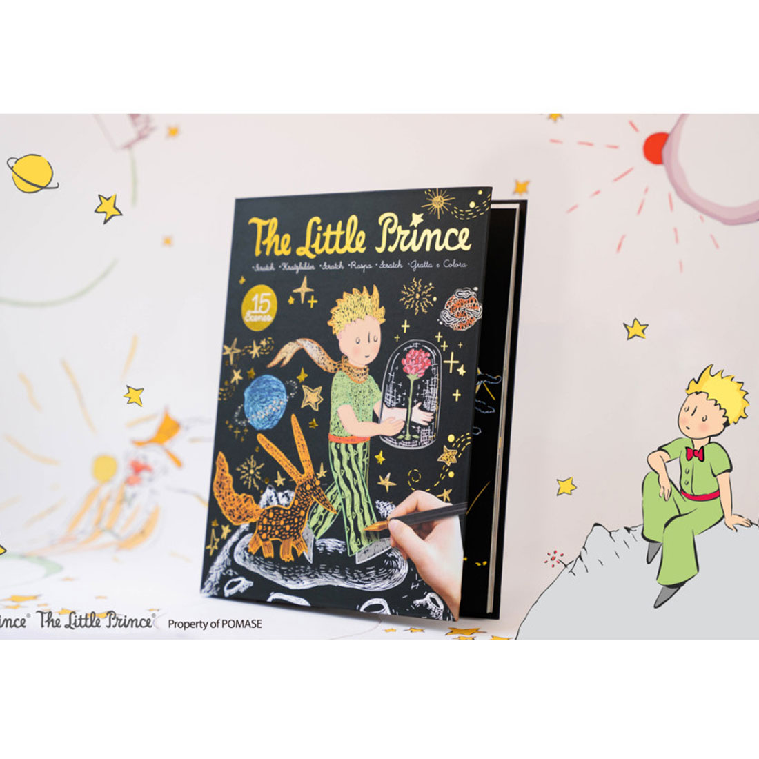 Βιβλίο Ζωγραφικής Scratch Avenir Little Prince