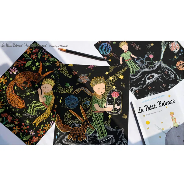 Βιβλίο Ζωγραφικής Scratch Avenir Little Prince