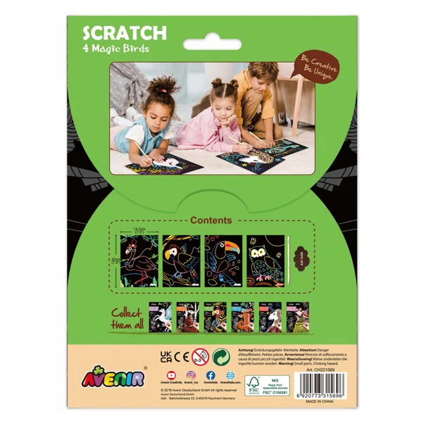 Ζωγραφική Scratch Avenir Birds
