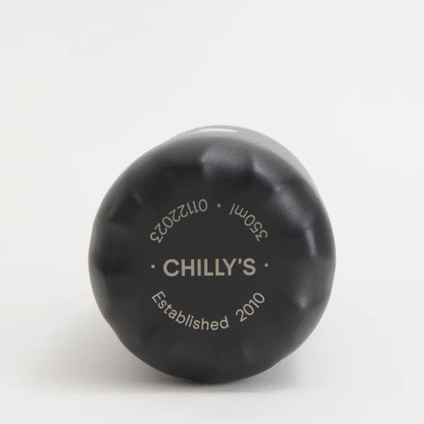 Παγούρι - Θερμός 350ml Με Καλαμάκι Chilly's Original's Series Black