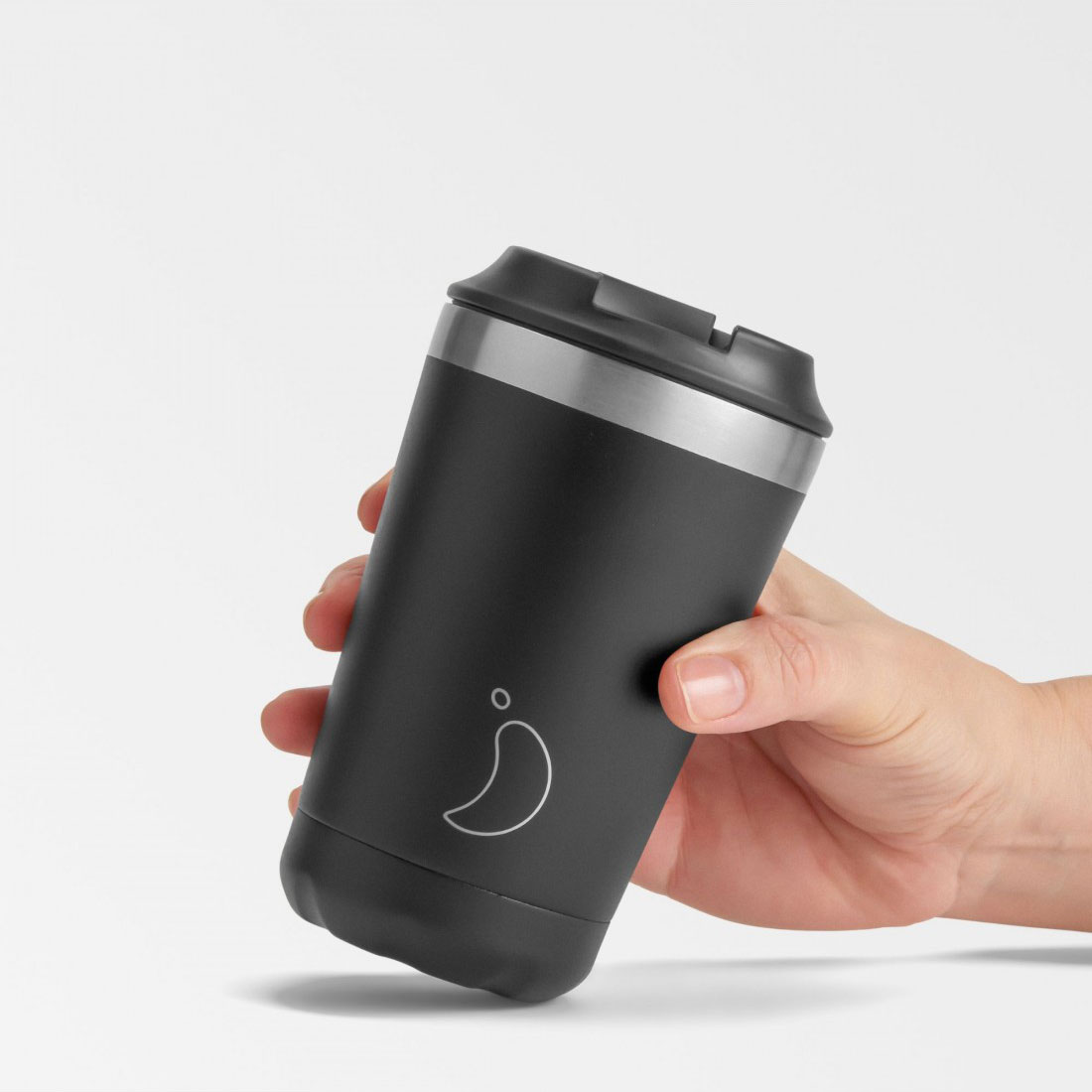 Ποτήρι Θερμός 340ml Chilly's Original's Series Black