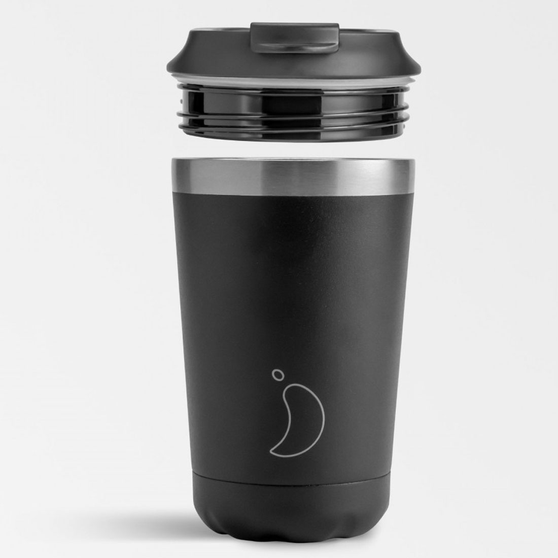 Ποτήρι Θερμός 340ml Chilly's Original's Series Black