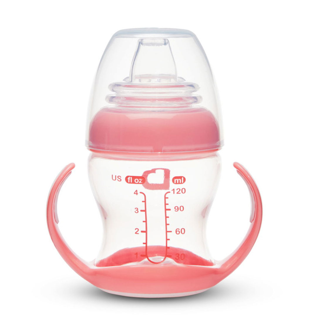 Ποτήρι Εκπαιδευτικό 118Ml Munchkin Clear Pink Παιδικά Είδη Φαγητού & Αξεσουάρ Σερβιρίσματος Εκπαίδευσης Spitishop