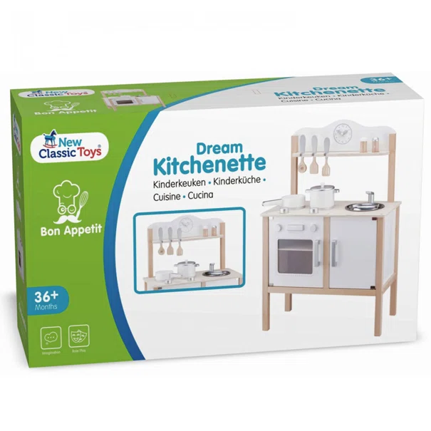 Ξύλινο Παιχνίδι Ρόλων (55x30x89) New Classic Toys Bon Appetit Modern White