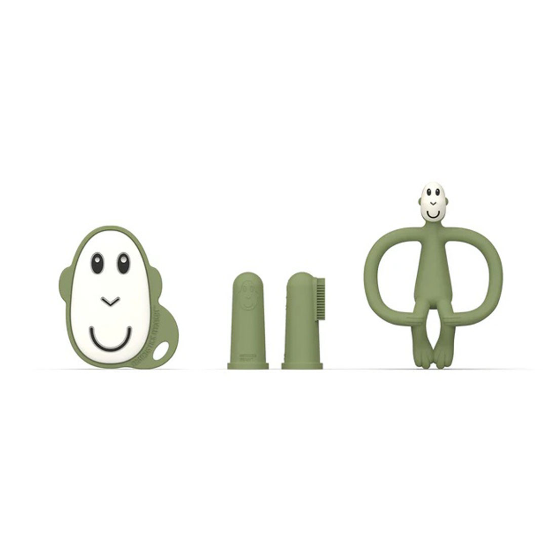 Σετ Περιποίησης Δοντιών Matchstick Monkey Teething Starter Set Olive