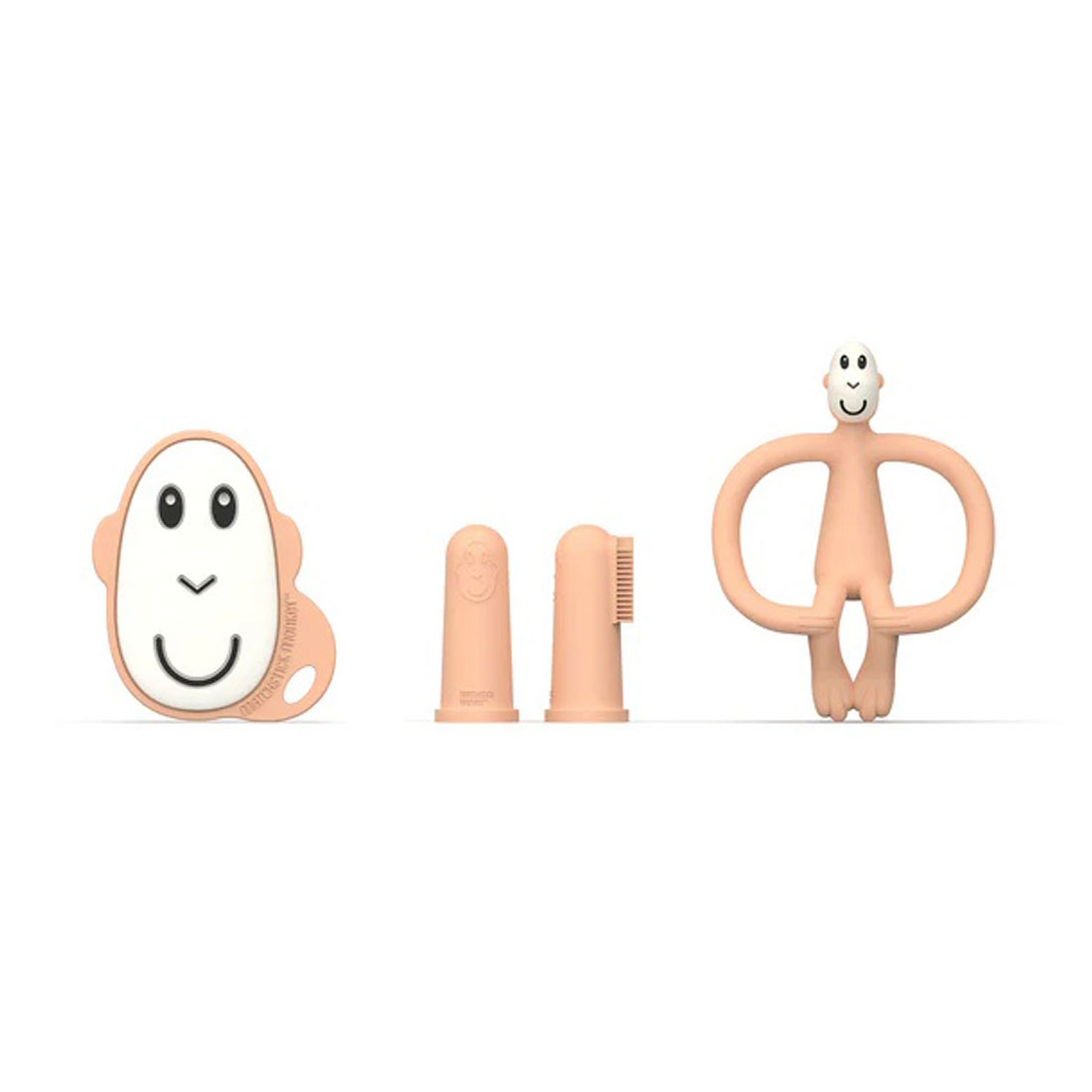 Σετ Περιποίησης Δοντιών Matchstick Monkey Teething Starter Set Peach