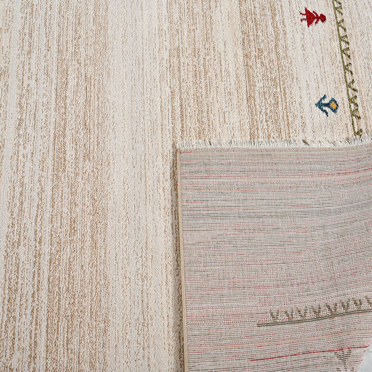 Χαλί (170X235) Polcarpet Kazak Oriental 690 Bone Beige Χαλιά Σαλονιού Χειμερινά Boho Spitishop