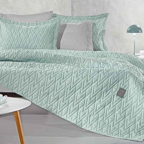 Κουβερλί King Size (250x240) + Διακοσμητική Μαξιλαροθήκη Guy Laroche Kylian Mint