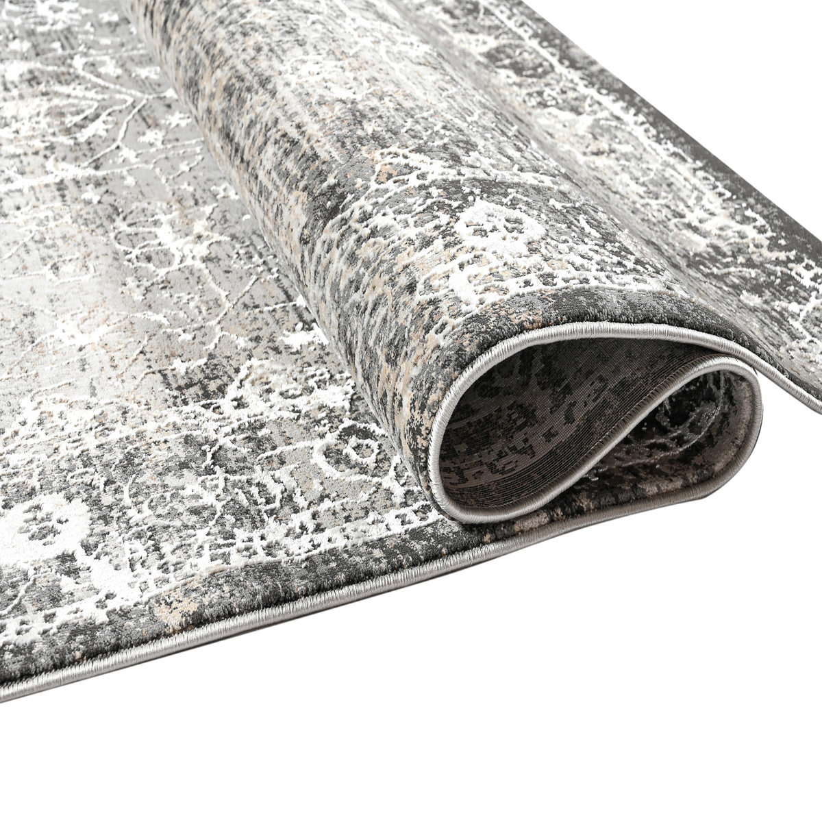 Χαλί (200X290) Polcarpet Quadro 360 Grey Χαλιά Σαλονιού Χειμερινά Spitishop
