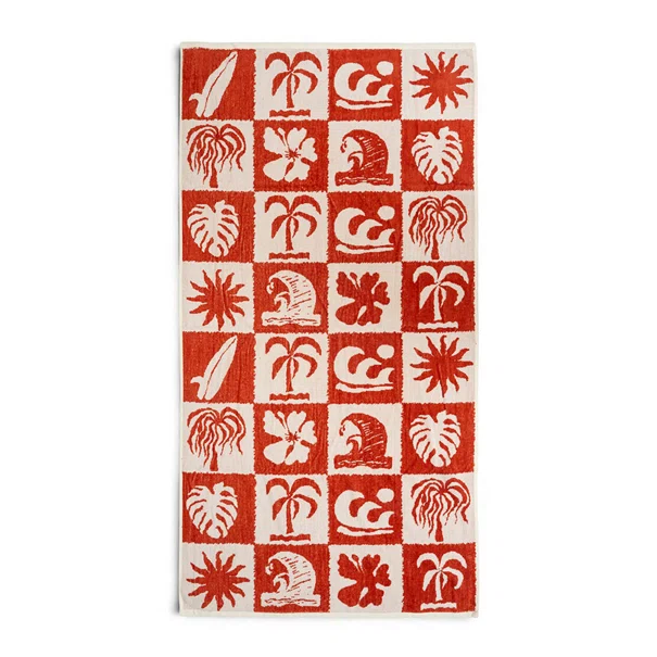 Πετσέτα Θαλάσσης (80x160) Easy Home Velour Surf Orange