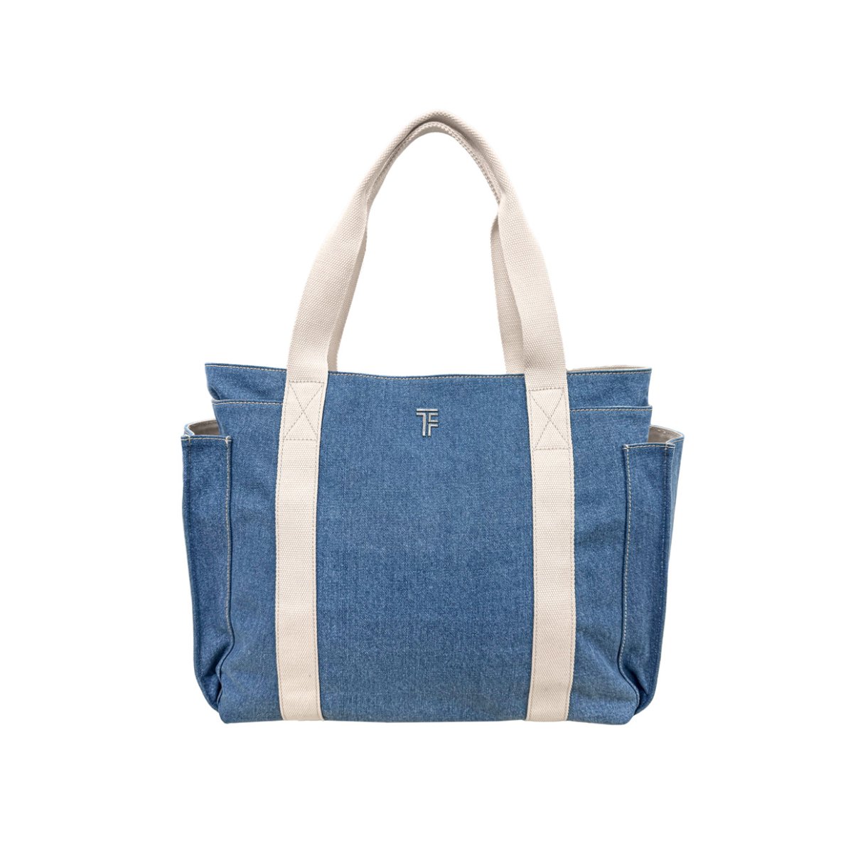 Τσάντα Θαλάσσης (47x20x36) Feel & Touch Cabo Denim/Ammos