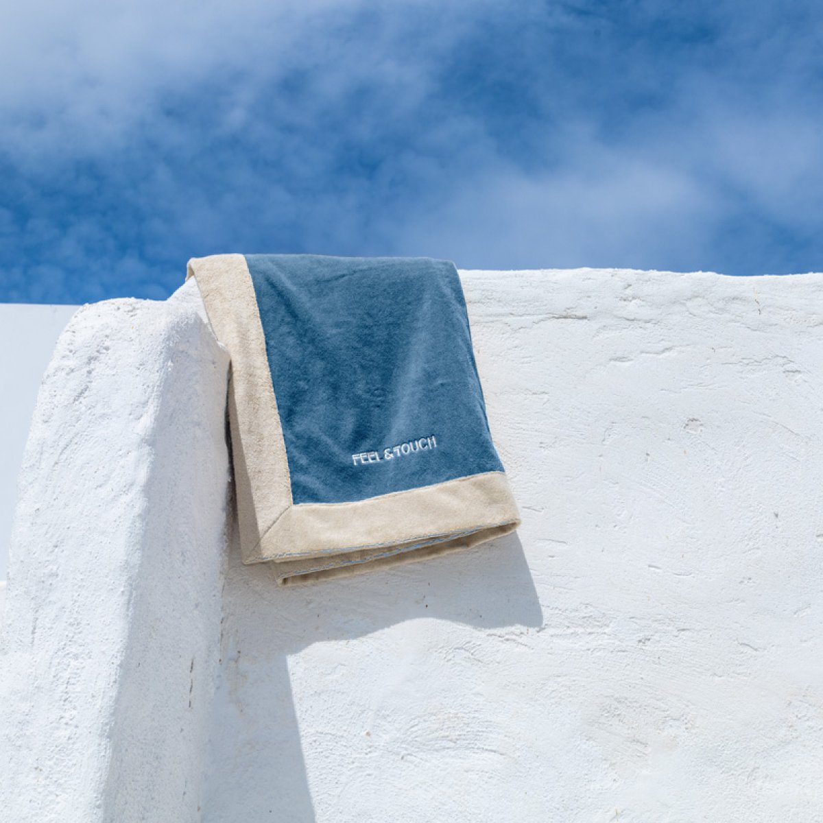 Πετσέτα Θαλάσσης (80X170) Feel Touch Caribbean Denim Πετσέτες Ενηλίκων Ανδρικές Spitishop