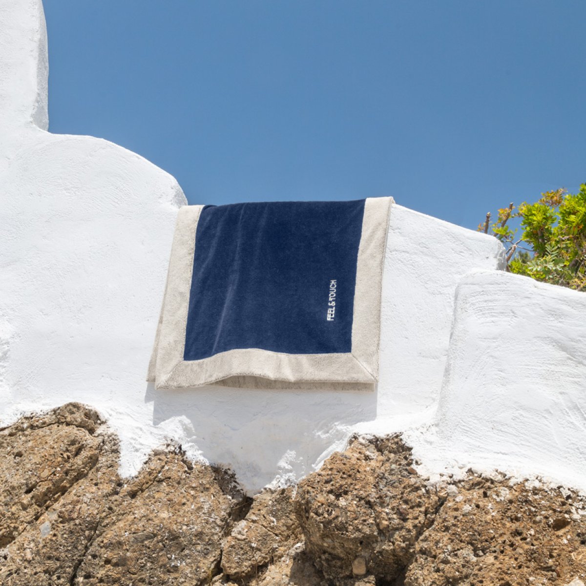 Πετσέτα Θαλάσσης (80X170) Feel Touch Caribbean Marine Πετσέτες Ενηλίκων Ανδρικές Spitishop