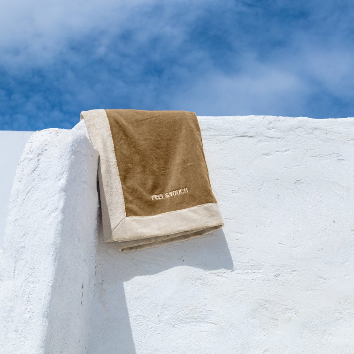 Πετσέτα Θαλάσσης (80X170) Feel Touch Caribbean Mocca Πετσέτες Ενηλίκων Ανδρικές Spitishop