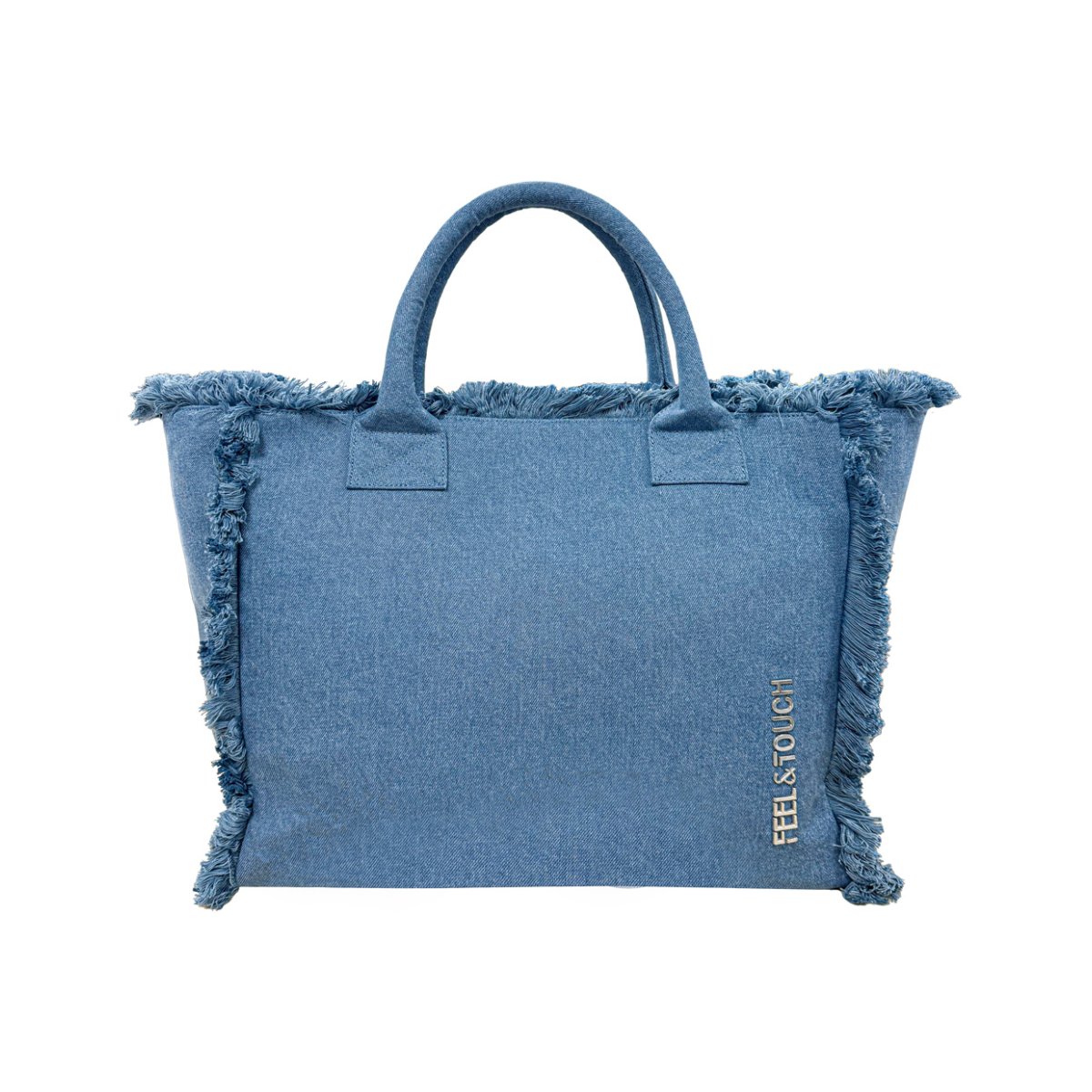 Τσάντα Θαλάσσης (40x20x35) Feel & Touch Caribbean Denim