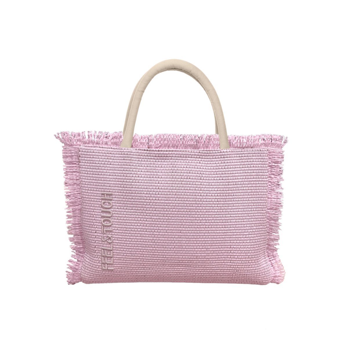 Τσάντα Θαλάσσης (36x14x29) Feel & Touch Tropical Pinky