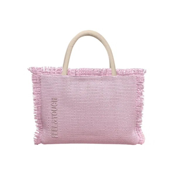 Τσάντα Θαλάσσης (36x14x29) Feel & Touch Tropical Pinky