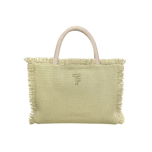Τσάντα Θαλάσσης (36x14x29) Feel & Touch Tropical Dusty Yellow