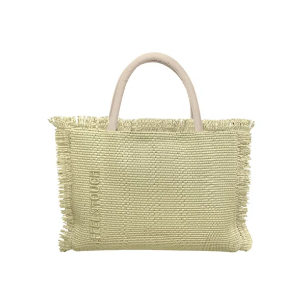 Τσάντα Θαλάσσης (36x14x29) Feel & Touch Tropical Dusty Yellow