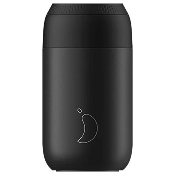 Ποτήρι Θερμός 340ml Chilly's Series 2 Cup Abyss Black