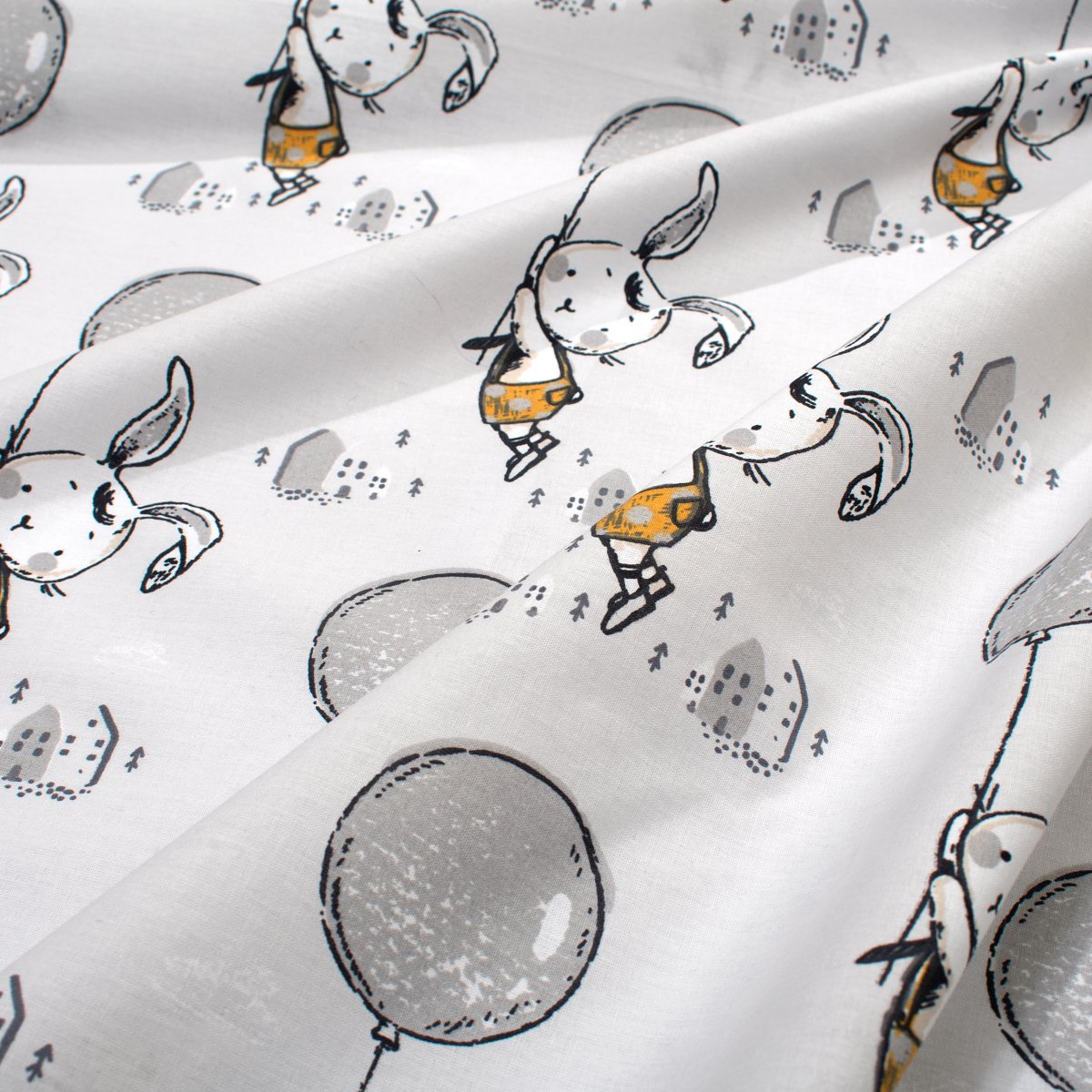 Πάνα Χασέ (80x80) Dimcol Floating Bunny 715 Grey