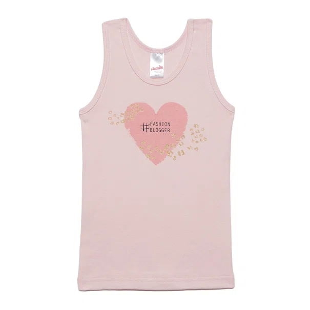 Φανελάκι Παιδικό Αμάνικο Minervakia Fashion Blogger 42089-060 Ροζ