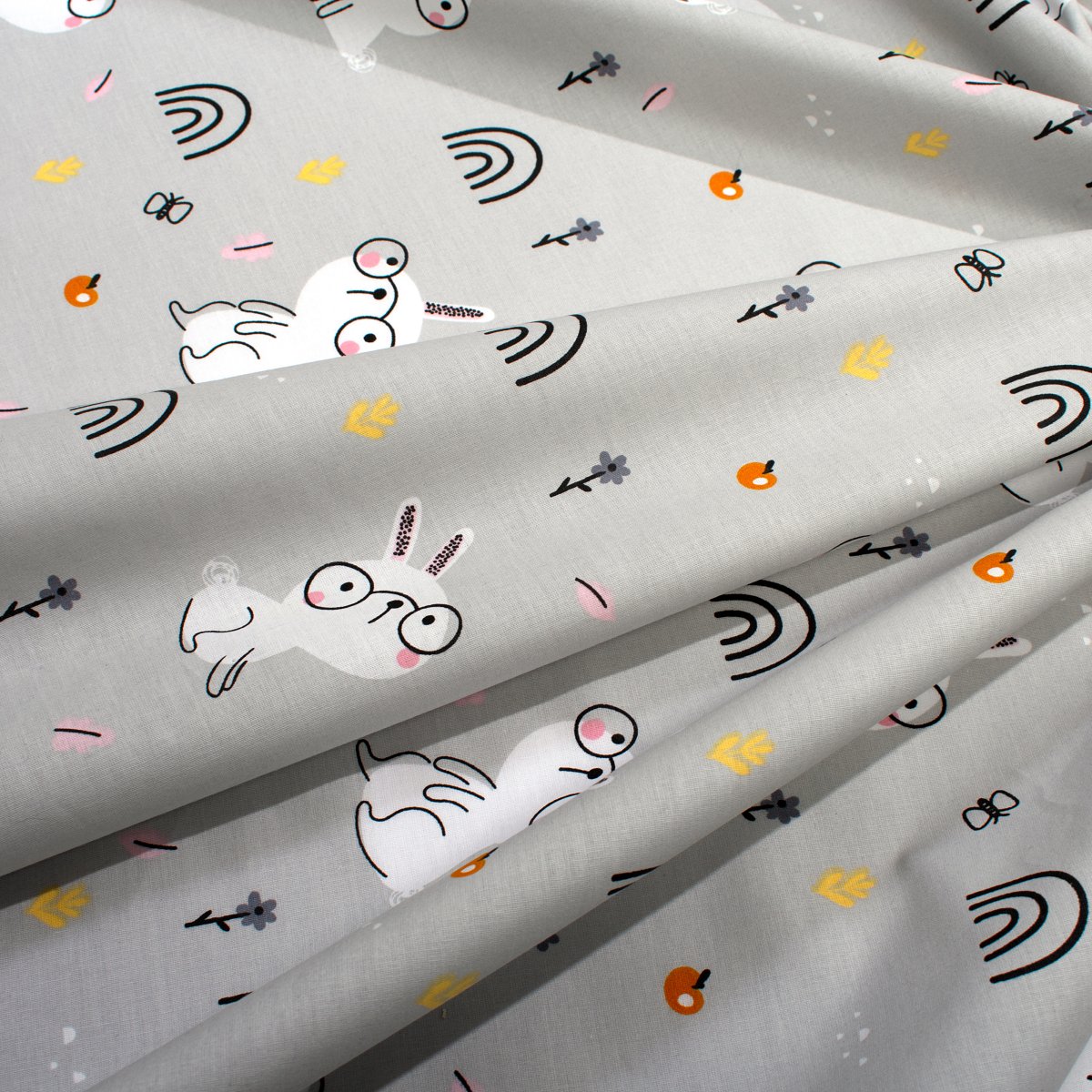 Πάνα Χασέ (80x80) Dimcol Rabbit Garden 586 Grey