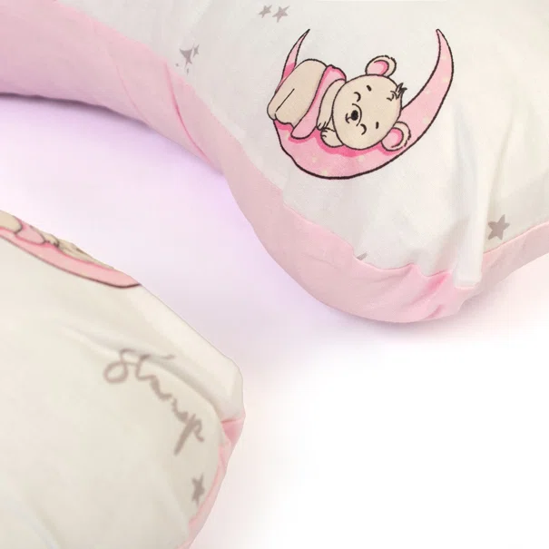 Μαξιλάρι Θηλασμού Dimcol Bear's Nest 04 White - Pink