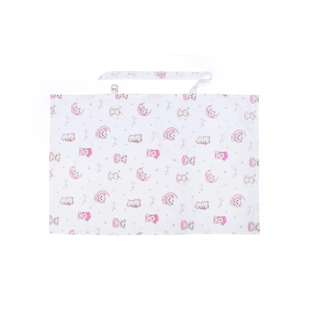 Κάλυμμα Θηλασμού Dimcol Bear's Nest 04 White - Pink