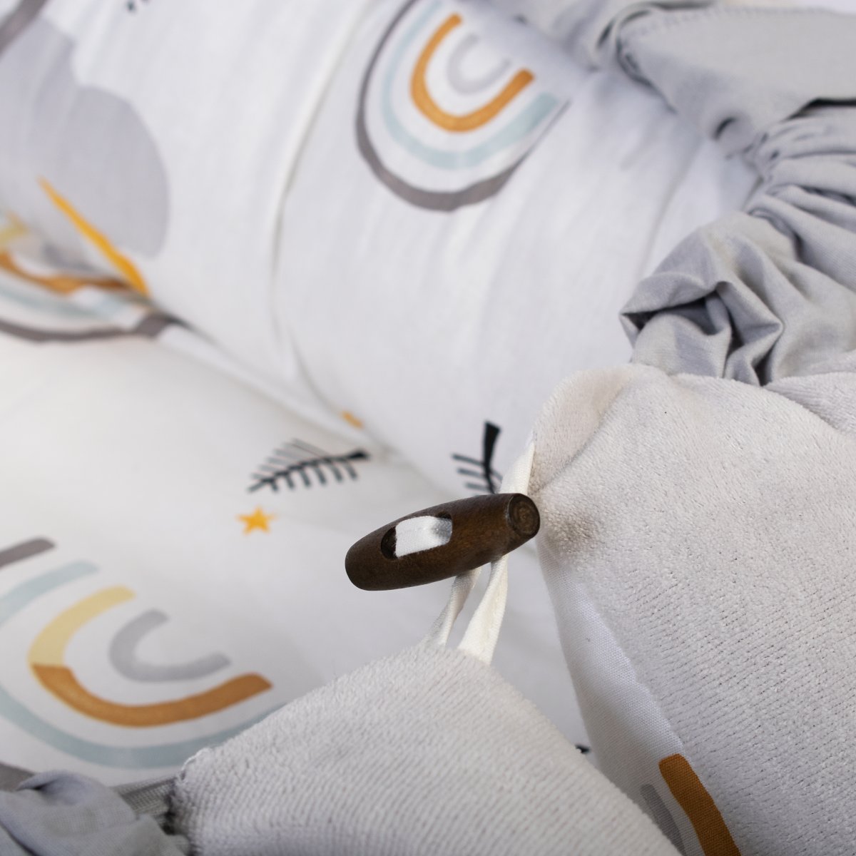 Φωλιά Ύπνου Dimcol Rainbow 01 White - Grey Βρεφικά Φωλιές Μωρού Spitishop