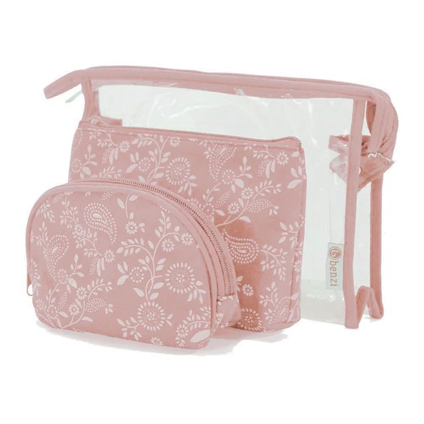 Νεσεσέρ Καλλυντικών (Σετ 3τμχ) Benzi 5624 Pink