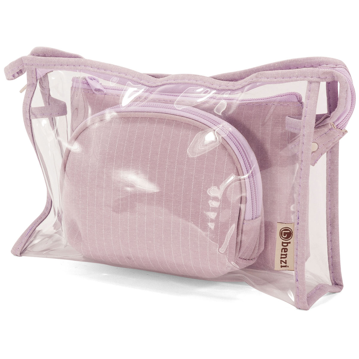 Νεσεσέρ Καλλυντικών (Σετ 3Τμχ) Benzi 5625 Lilac Οργάνωση & Αποθήκευση Είδη Ταξιδίου Spitishop