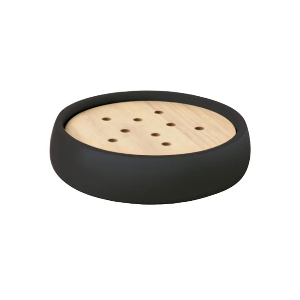 Σαπουνοθήκη (Φ11.6x2.4) Spirella Sven Black 03082.005