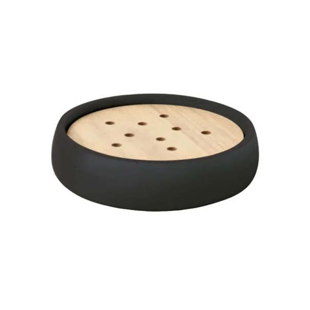 Σαπουνοθήκη (Φ11.6x2.4) Spirella Sven Black 03082.005