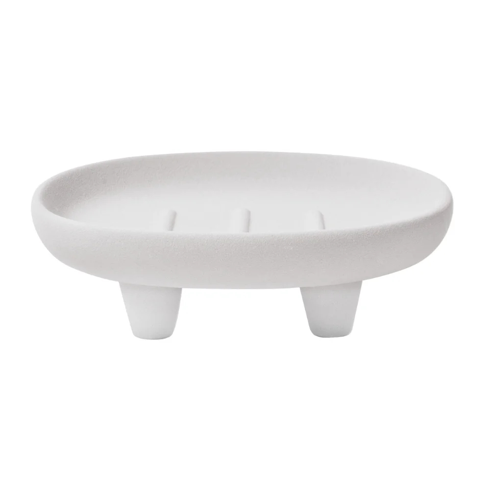 Σαπουνοθήκη (Φ13x4) Spirella Organic White 03419.002